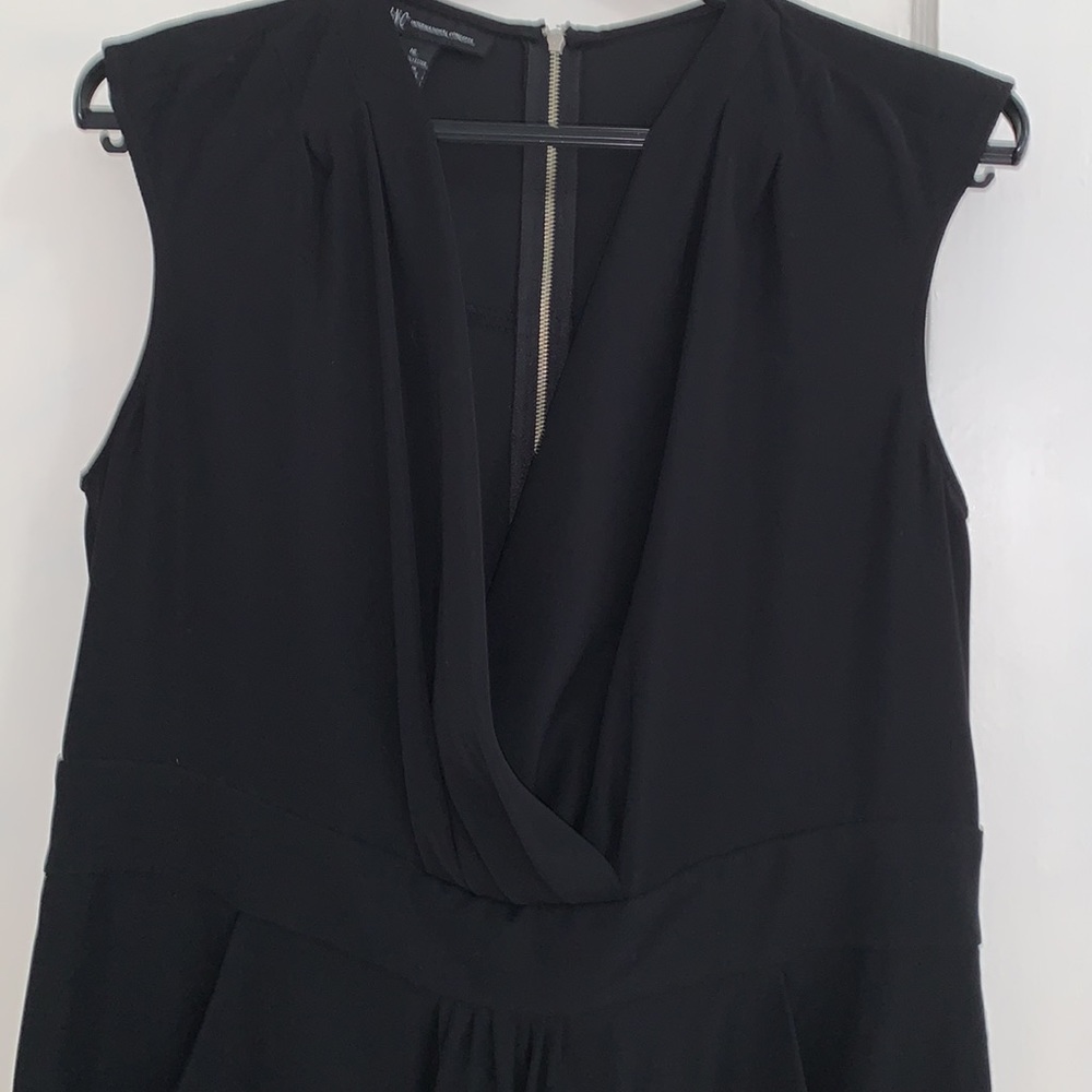 INC- black V neck dress - Picture 2 of 3